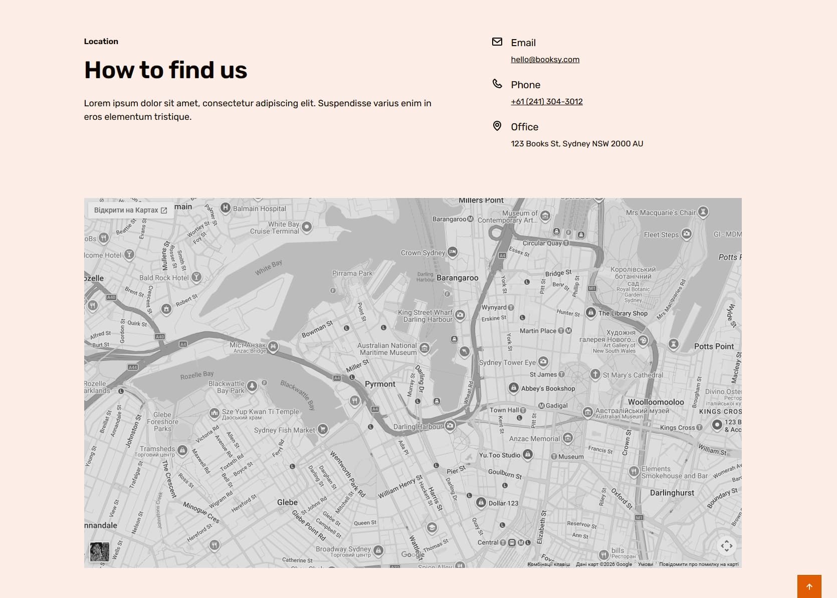 Location section